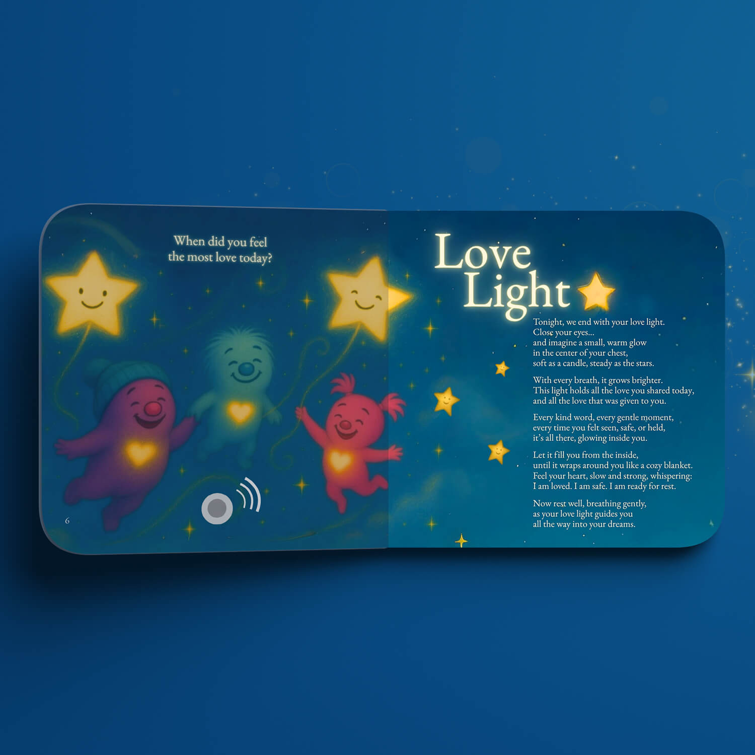 Bedtime ritual songs with QR code animations for peaceful sleep routine